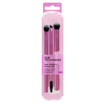 Real Techniques Eye Shade + Blend Brushes 3 Piece Set