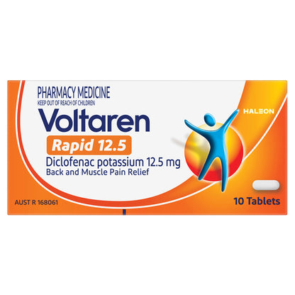 Voltaren Rapid 12.5 10 Tablets
