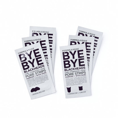 Formula 10.0.6 Bye Bye Blackheads Chin + Forehead + Nose Pore Strips 12 Pack
