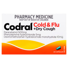 CODRAL® Cold & Flu + Dry Cough 24 Capsules
