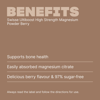 Swisse Ultiboost High Strength Magnesium Powder Berry 180g