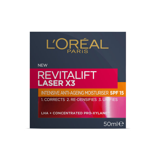 L'Oréal Paris Revitalift Laser X3 Intensive Anti-Ageing Day Moisturiser SPF 15 50mL - GimmeNow