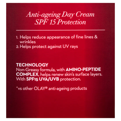 Olay Regenerist Revitalising Hydration Face Cream Moisturiser SPF 15 50g - GimmeNow