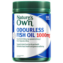 Nature's Own Odourless Fish Oil 1000mg 200 Tablets