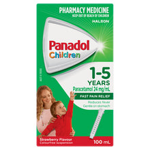 Panadol Children 1-5 Years Strawberry Flavour 100mL