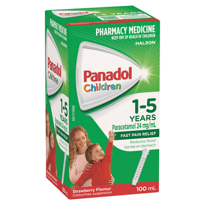 Panadol Children 1-5 Years Strawberry Flavour 100mL