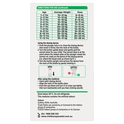 Panadol Children 1-5 Years Strawberry Flavour 200mL