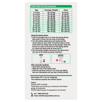 Panadol Children 1-5 Years Orange Flavour 200mL