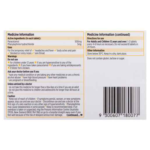 CODRAL® Cold & Flu 10 Tablets