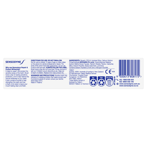 Sensodyne Repair & Protect Whitening Toothpaste 100g