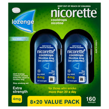 NICORETTE® Extra Strength Cooldrops Nicotine 4mg Icy Mint 160 Lozenges
