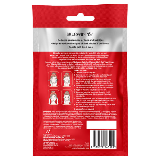 Dr. LeWinn's Ultra R4 Collagen 360 Eye Masks 3 Pairs