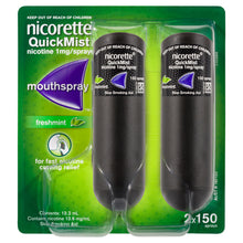 NICORETTE® QuickMist Nicotine 1mg Mouth Spray Freshmint 2 x 150 Sprays - GimmeNow