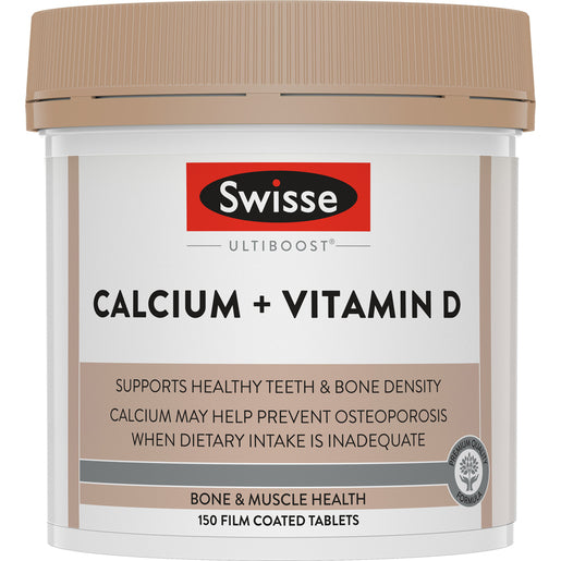 Swisse Ultiboost Calcium + Vitamin D 150 Tablets