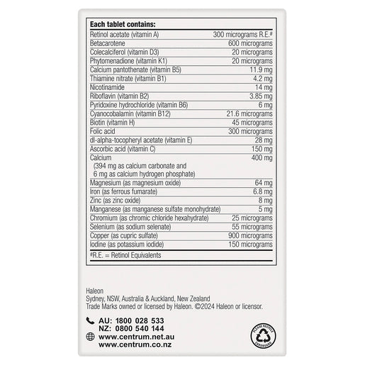 Centrum for Women 60 Tablets