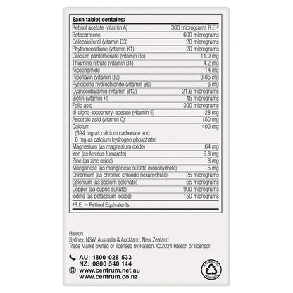 Centrum for Women 60 Tablets