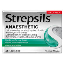 Strepsils Plus Anaesthetic Throat Lozenges 36 Lozenges