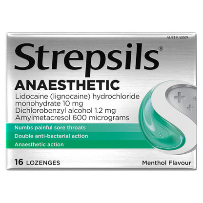 Strepsils Plus Anaesthetic Throat Lozenges 16 Lozenges