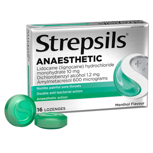 Strepsils Plus Anaesthetic Throat Lozenges 16 Lozenges