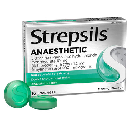 Strepsils Plus Anaesthetic Throat Lozenges 16 Lozenges