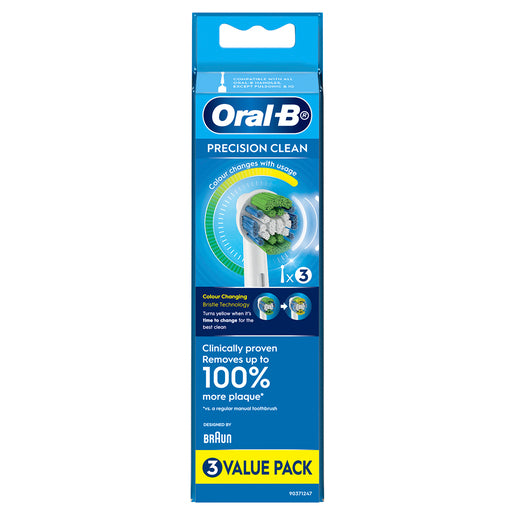 Oral-B Precision Clean Replacement Brush Heads 3 Pack