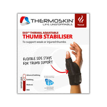 Thermoskin Adjustable Thumb Stabiliser Black 1 Each