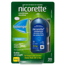 NICORETTE® Cooldrops Nicotine 4mg Extra Strength Icy Mint 20 Lozenges