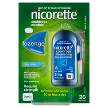 NICORETTE® Cooldrops Nicotine 2mg Regular Strength Icy Mint 20 Lozenges
