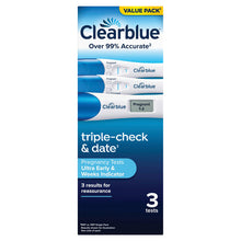 Clearblue Pregnancy Test Combo Pack Triple Check & Date 3 Pack