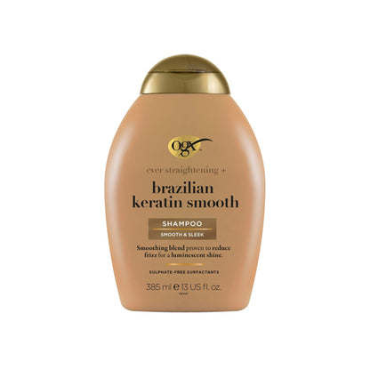 OGX Ever Straightening + Smoothing & Shine Brazilian Keratin Therapy Shampoo For Frizzy Hair 385mL