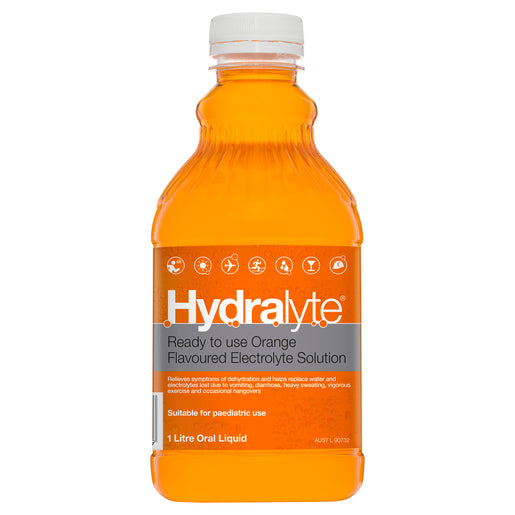 Hydralyte Ready to use Orange Flavoured Electrolyte Solution 1 L - GimmeNow