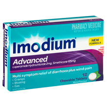 Imodium Advanced Chewable Mint Flavour 12 Tablets - GimmeNow