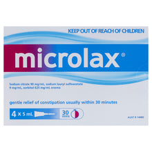 Microlax Enema 4 x 5mL - GimmeNow