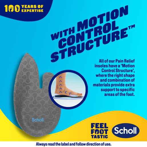 Scholl In Balance Pain Relief Heel Orthotic Insole Large 9 - 11 1 Pair