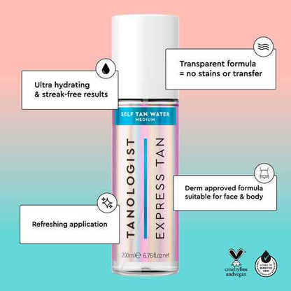 TANOLOGIST Self Tan Water Dark 200mL