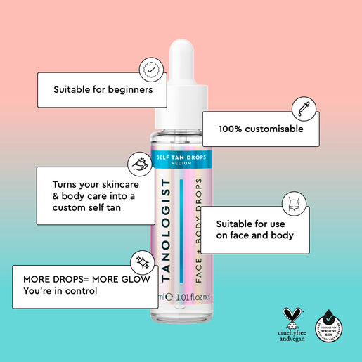 TANOLOGIST Self Tan Drops Dark 30mL