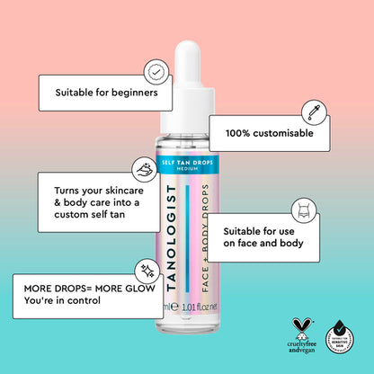 TANOLOGIST Self Tan Drops Dark 30mL