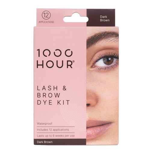 1000HOUR Eyelash & Brow Dye Kit Dark Brown 1 Kit
