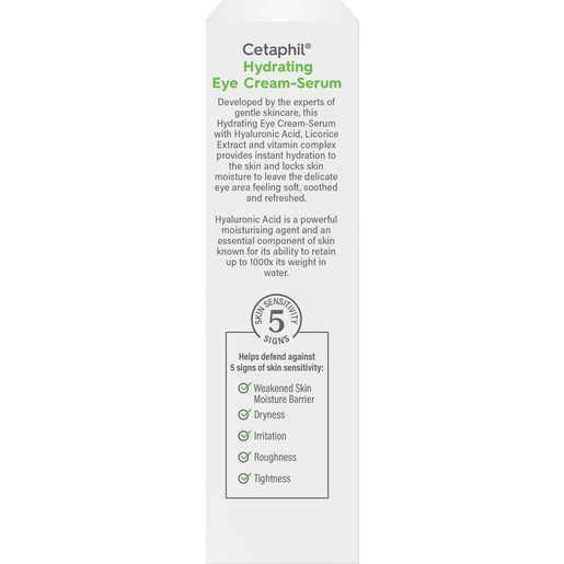 Cetaphil Hydrating Eye Cream-Serum with Hyaluronic Acid 14mL