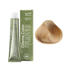 Solfine Crema Colour 9D Clear Blonde Golden Champagne Permanent Hair Colour 65mL