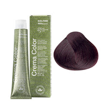 Solfine Crema Colour 4M Venetian Chestnut Mahogany Permanent Hair Colour 65mL