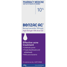 Benzac AC High Strength 10% 60g Acne Gel 60g - GimmeNow