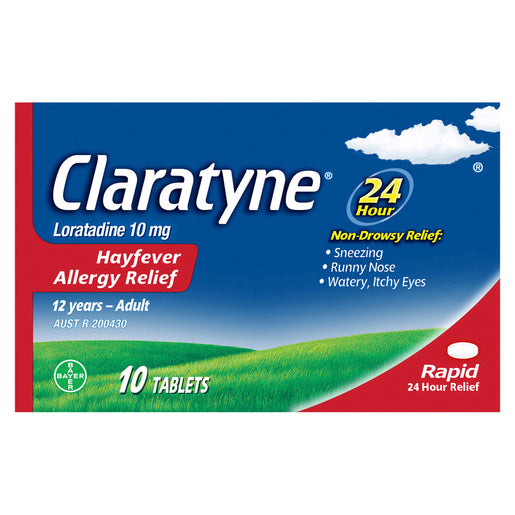 Claratyne Hayfever & Allergy Relief 10 Tablets - GimmeNow