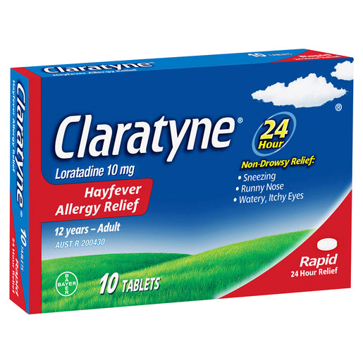 Claratyne Hayfever & Allergy Relief 10 Tablets - GimmeNow
