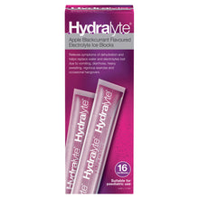 Hydralyte Apple Blackcurrant Flavoured Electrolyte Ice Blocks 16 Pack