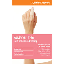 ALLEVYN Thin Self-Adhesive Dressing 6cm x 5cm 3 Pack