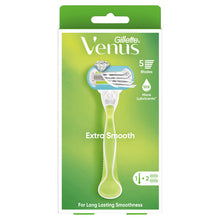 Gillette Venus Extra Smooth Razor 1 Handle & 2 Refill Blades 3 Piece Set