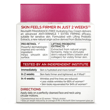 L'Oréal Paris Revitalift Fragrance Free Day Cream 50mL - GimmeNow
