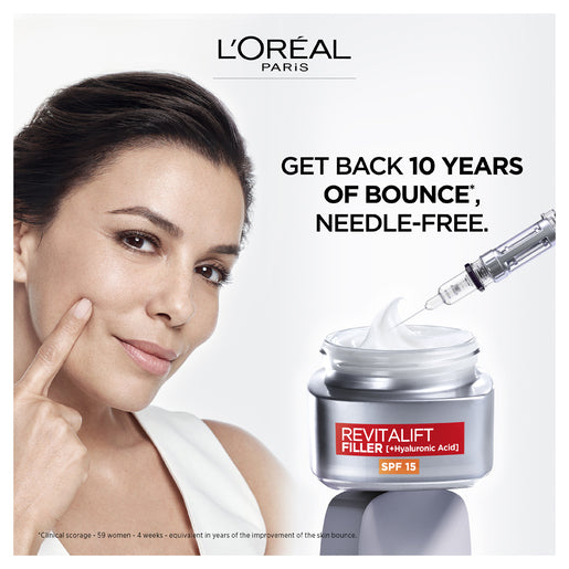 L'Oréal Paris Revitalift Filler Hyaluronic Acid Day SPF15 Cream 50mL