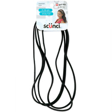 Scunci No slip Grip Hair Wraps Black 4 Pack